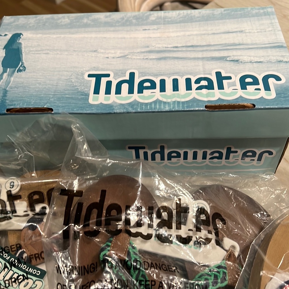 Tidewater flip flops and wedges. 15.00 each